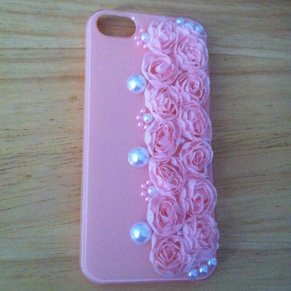 Iphone 5 roses n pearls - Picture 1 of 4