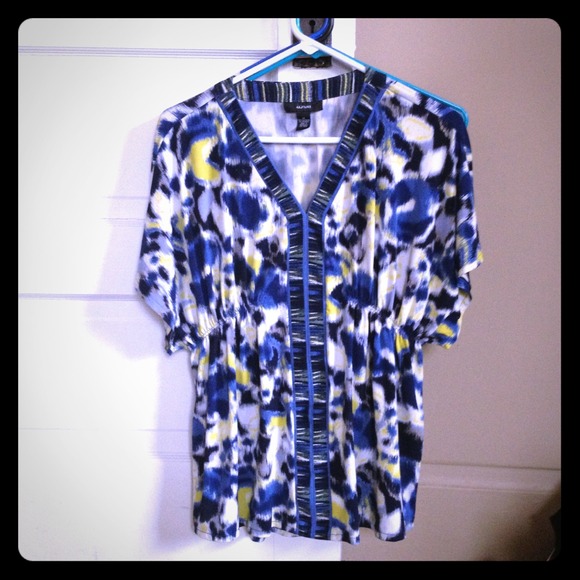 Navy/Yellow Top