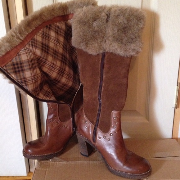 Boots - Leather and suede boots from France new never use