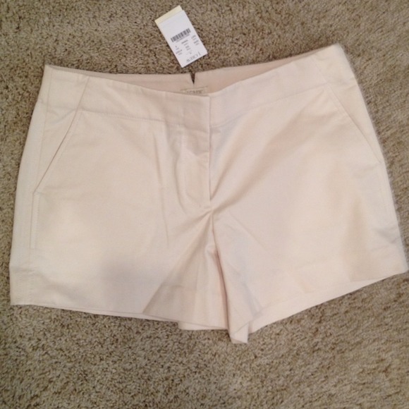 J. Crew Cream Shorts