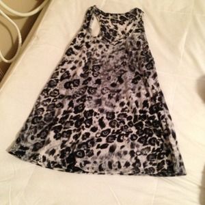 Leopard racer back tank