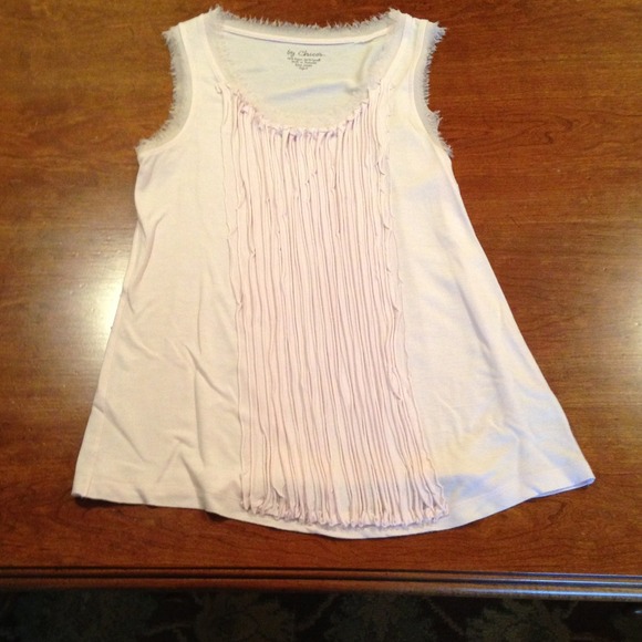 Very cute and summery light violet ruffle shirt
