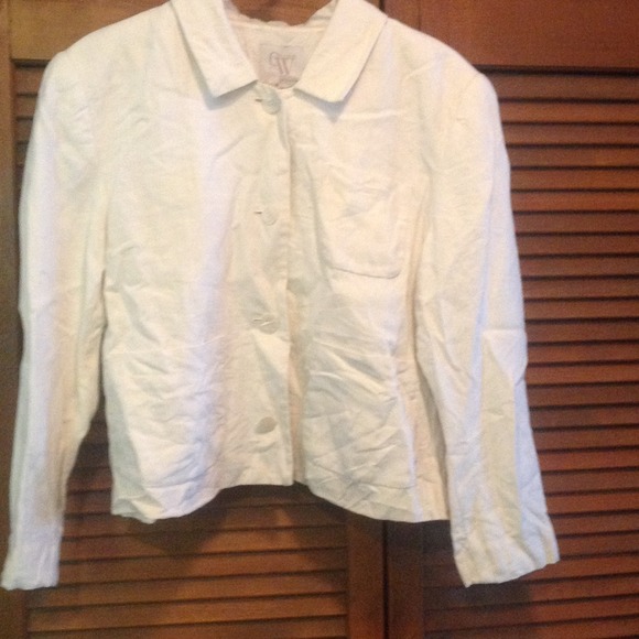 Clifford & Wills petite white Linen Jacket