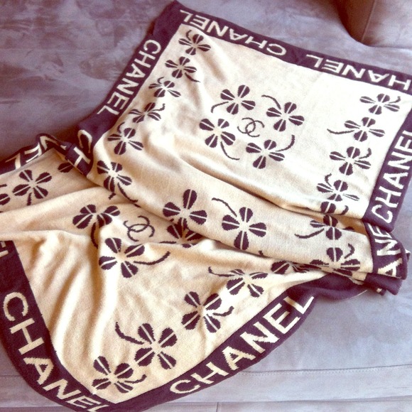 RESERVED Chanel inspired knitted large scarf