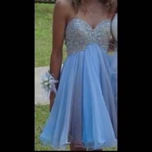 Size 0 prom dress. Designer name. Worn once.