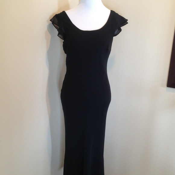 100% silk black dress - Picture 1 of 4