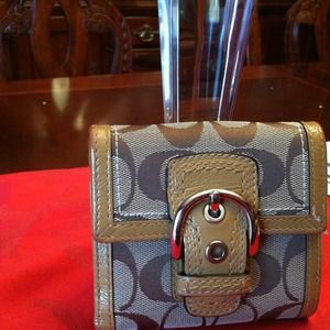 Coach canvas wallet