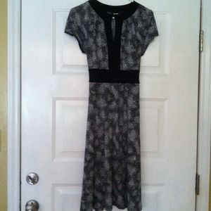 Black and white polka dot dress