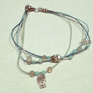 Beaded Skull Bracelet