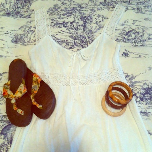 Loft white maxi dress