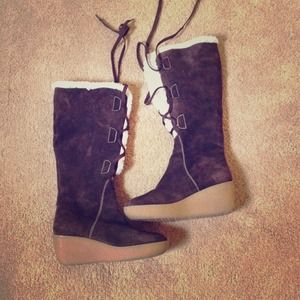 Michael Kors wedge boots