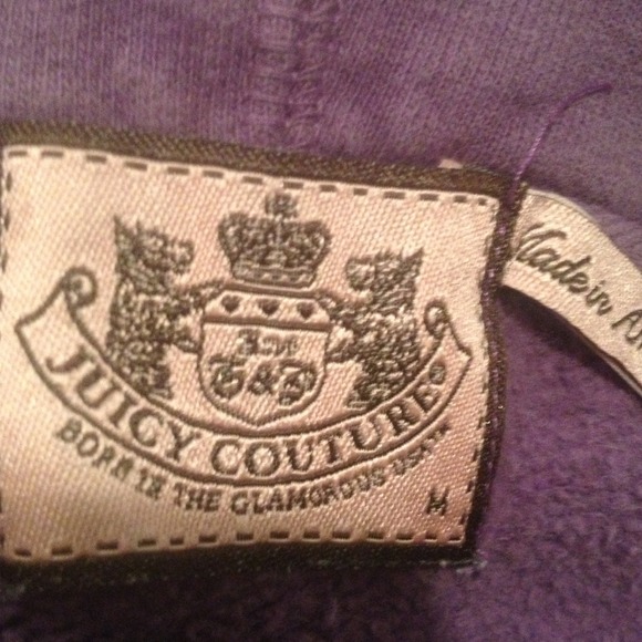 Real juicy couture purple zipper hoodie size M