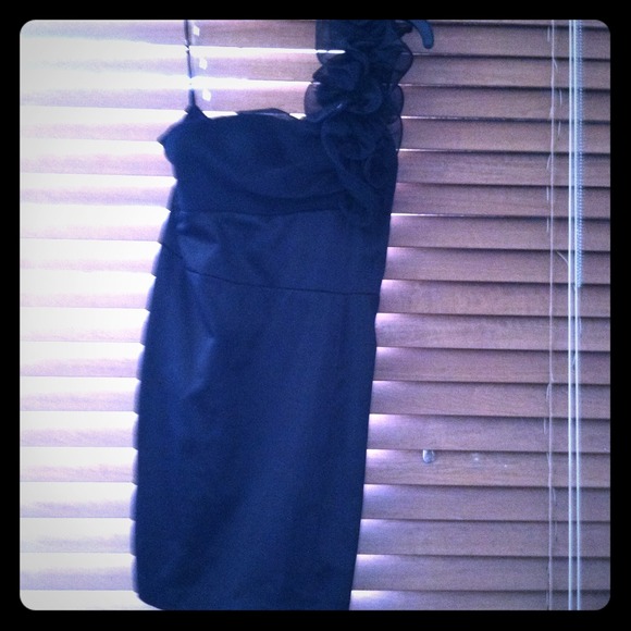 Black cocktail dress