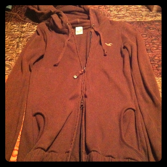 Hollister Jacket-Hooded and double zipper