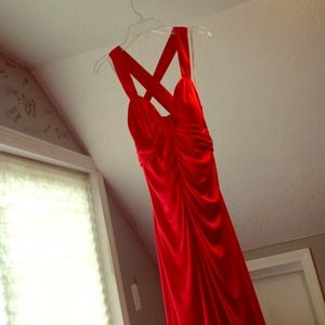 Red prom dress