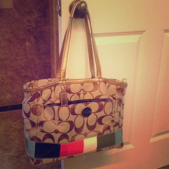 Authentic Coach tote or diaper bag