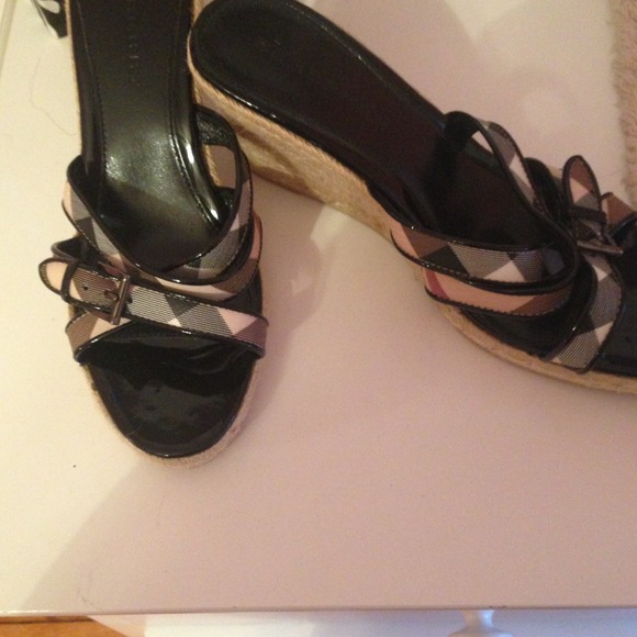 Burberry Shoes - **REDUCED*Burberry wedges size 41, brand new