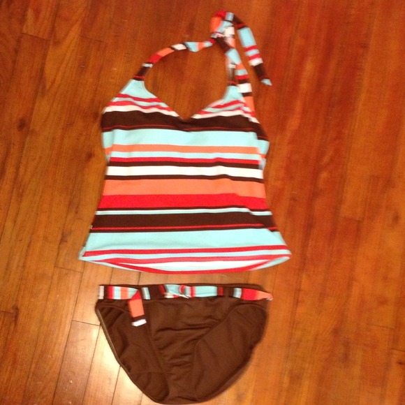 Striped tankini