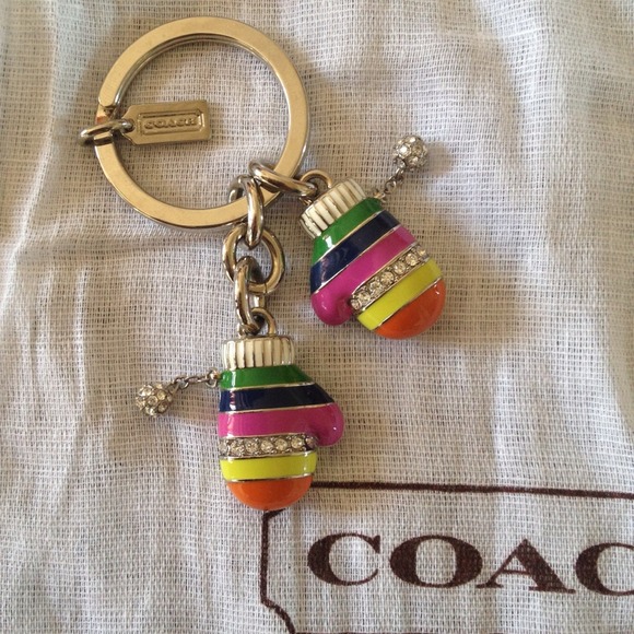 Authentic Coach mitten keychain! 💥
