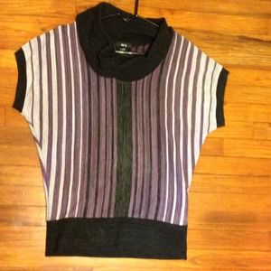 Purple, light gray, and dark gray vertical stripes