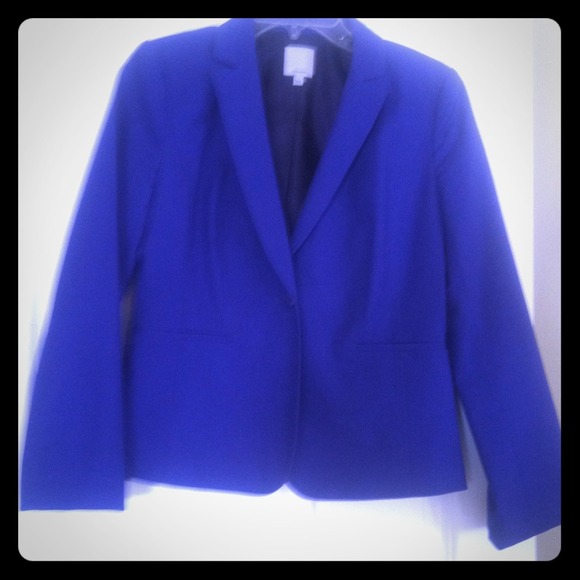 Blue one button blazer