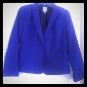 Blue one button blazer