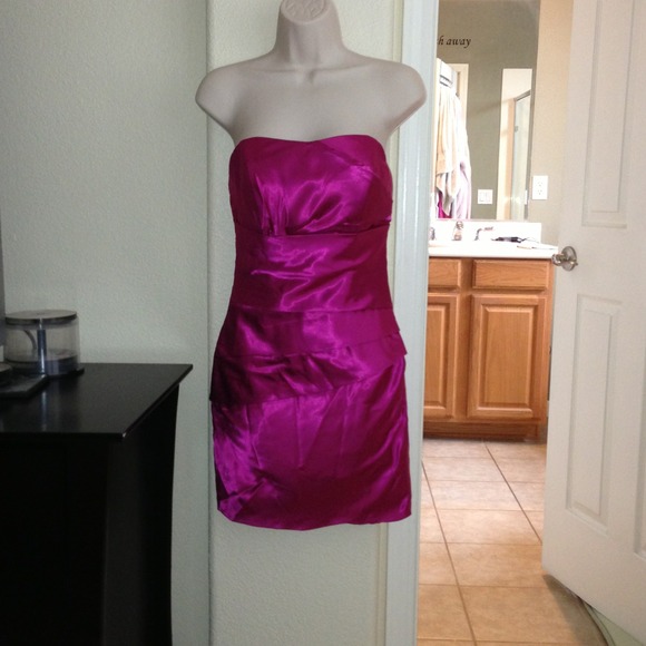 Hot Pink Evening Dress