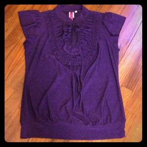 Purple dressy top