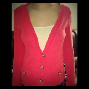 Red American Eagle Cardigan