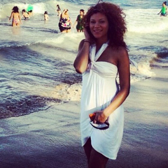 White Bebe dress