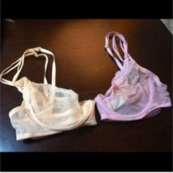 2 sheer Bra's