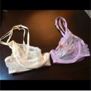 2 sheer Bra's