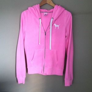 Victoria's Secret PINK pink zip up hoodie