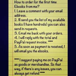 How to order ebooks from me?