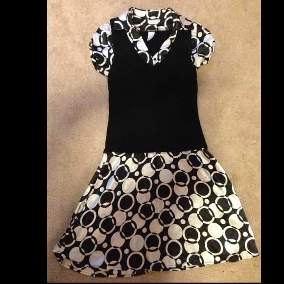 Black and white dress
