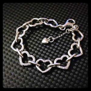Genuine Dia. Cut Sterling Silver bracelet