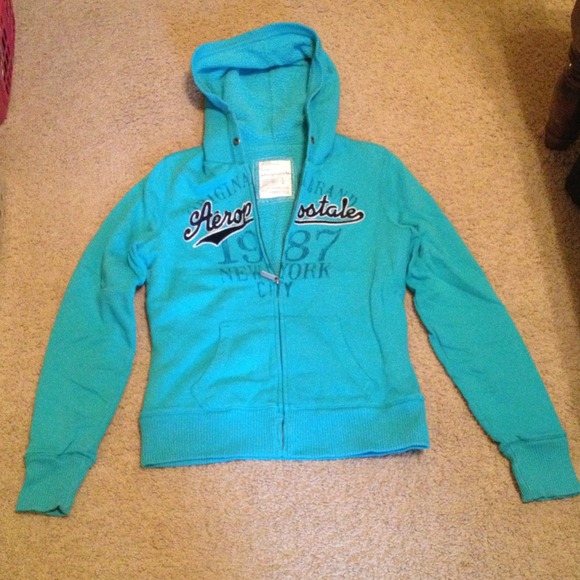 Aqua blue jacket
