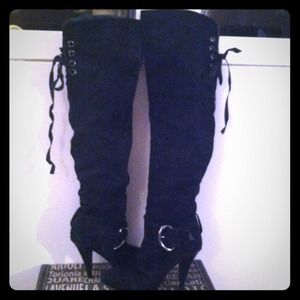 Sexy thigh high stiletto boot