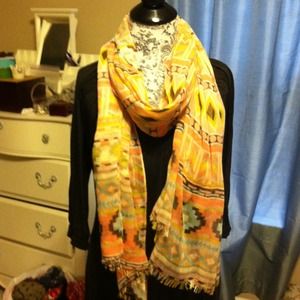 Bundle tribal print scarf and jcrew spring print