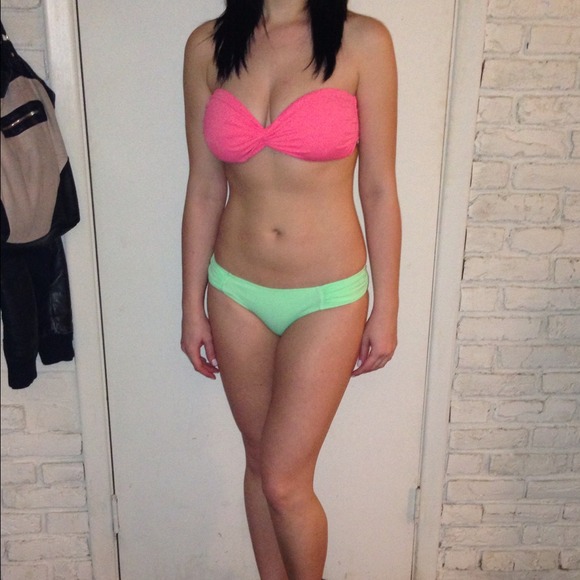 VS Pink Bandeau Swim Top