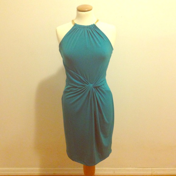 Michael kors turquoise blue dress