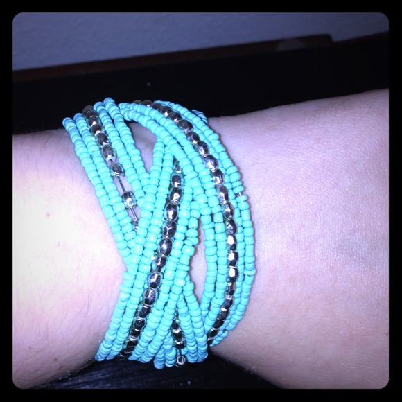 Turquoise & silver bracelet