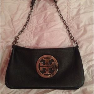Black and silver Tory Burch inspired clutch