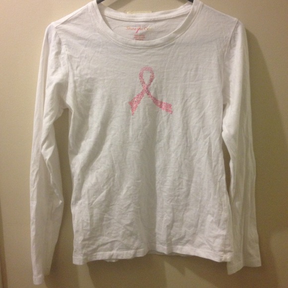 A long sleeve white T-shirt