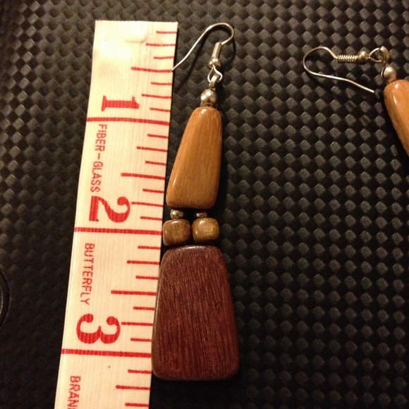 Wooden Earrings - Picture 4 of 4