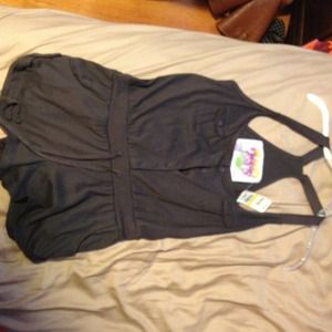 BUNDLE. Grey romper and tease perfume package