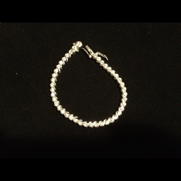 ***SOLD*** "Diamonique" Tennis bracelet
