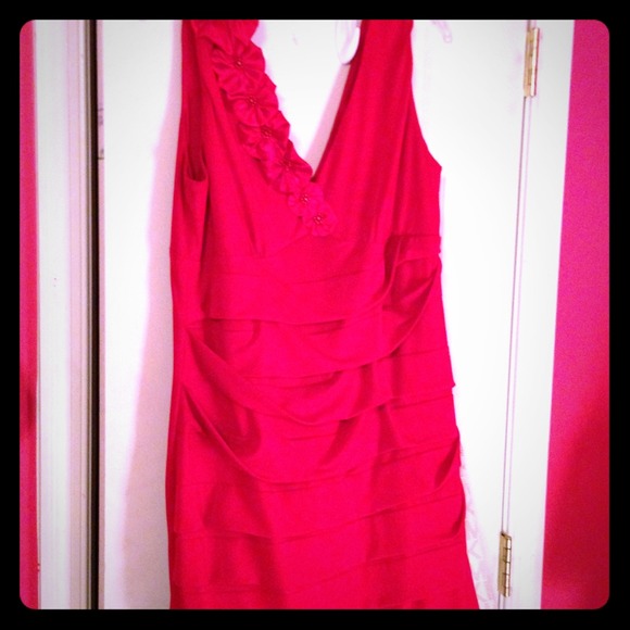 Classy red dress