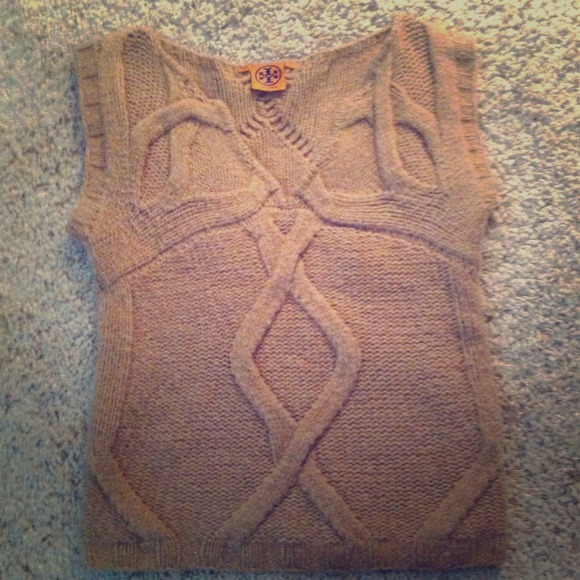 tory burch baltrun sweater vest camel