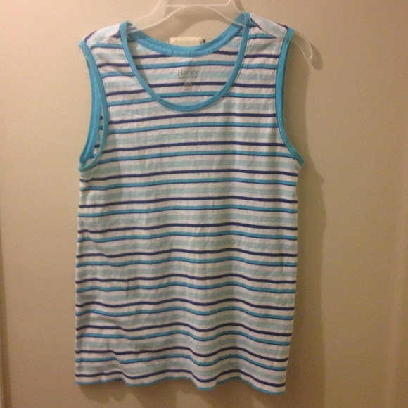 No sleeve striped shirt